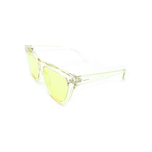 Óculos de Sol Prorider Transparente Com Lente Fumê Amarela -  B88-1406