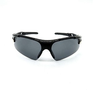 Óculos de Sol Prorider Esportivo Preto e Prata com Lente fumê - 9210