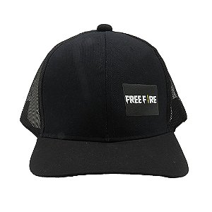 Boné Infantil Zjim Free Fire Preto