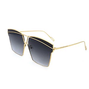 Óculos Prorider - Solar Dourado com lentes degradê Fumê - J7051C6-138