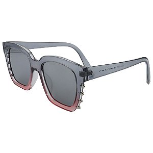 Óculos Prorider - Solar Cinza e Rosa com Lentes Fumê - R8664C1-140