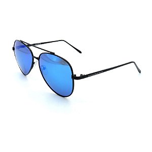 Óculos Solar Prorider preto com lente espelhada Azul - AZ25454
