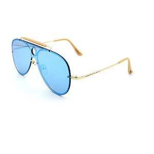 Óculos Solar Prorider Dourado com lente espelhada azul -  HSDFS855