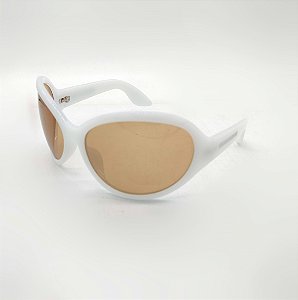 Óculos Solar Stylos Prorider Branco com Lente marrom - 4ESQ24
