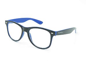 Óculos para Grau Paul Ryan - Azul e Preto D008-1