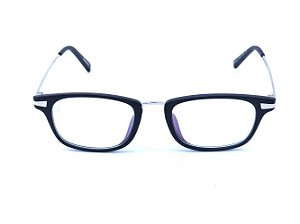 Óculos para Grau Prorider Preto Fosco com Prata - B6042-C1