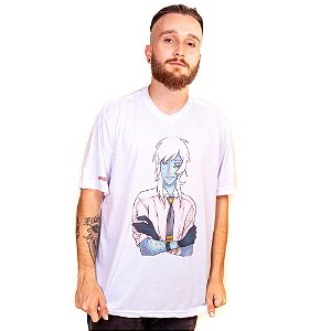 Camiseta branca Bad Rose Personagem Autoral Nanami Nem - ZENO