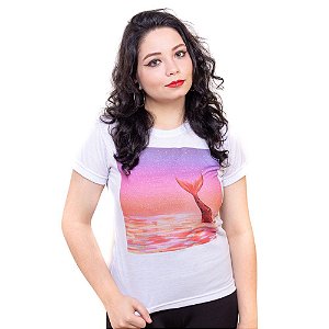 Camiseta branca Bad Rose Personagem Autoral Nanami Nem - OCEAN