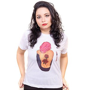 Camiseta branca Bad Rose Personagem Autoral Nanami Nem - FELL