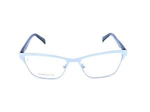 Óculos Receituário Prorider Branco Fosco e Prata com Haste estampada - DS14004C2