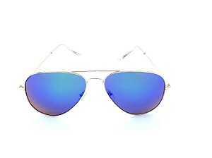 Óculos de Sol Prorider Aviador Dourado com Lente Espelhada Colors - H03026-3