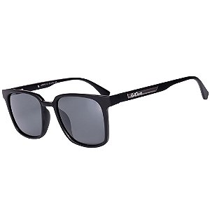 Óculos de Sol Feminino BellClover Preto Fosco com Detalhe em Grafite