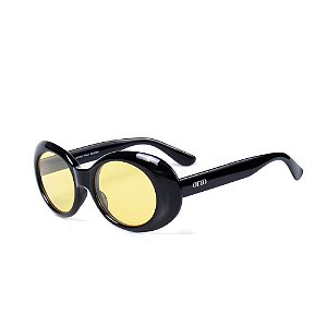 Óculos de Sol OTTO - Preto com Lente Amarela