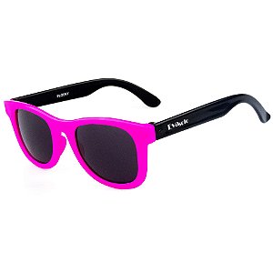 Óculos de Sol Infantil Quadrado Eva Solo - Pink com Preto