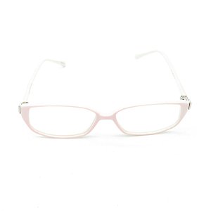 Óculos de Grau Retro Prorider Rosa e Branco com Detalhe Prata - YG8561C5