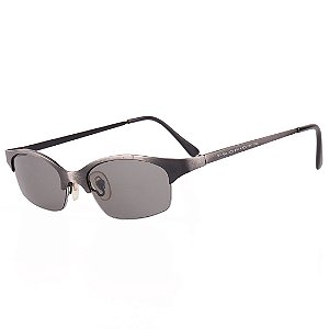 Óculos de Sol Prorider Retro Preto com Degrade Prata Fosco - A2175