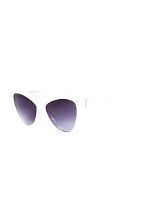 Óculos de Sol Gatinho Prorider Branco com Detalhes Dourados - CJH72066C5