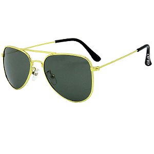 Óculos de Sol OTTO em Metal Monel® Aviador Dourado ZXD-2861-3