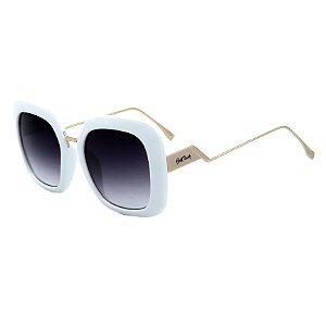 Óculos de Sol BellClover em Grilamid® TR-90 Branco e Dourado
