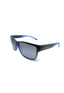 Óculos de Sol Prorider Retro Preto com detalhes em Azul com lente Polarizada Fumê - HS0369 C5