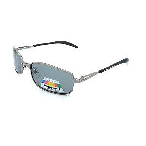 Óculos de Sol Retro Prorider Prata com Lente Fumê - POLC