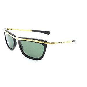 Óculos de Sol Retro Prorider Preto com Dourado - PTDOR8