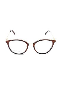Óculos de Grau Prorider Marrom Translúcido com Dourado - ZD4142C5