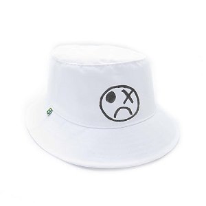 Chapeu bucket Dark Face Prorider branco com desenhos - DKFBUCKETBRA