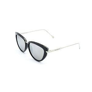 Óculos Solar Prorider Preto e Prata Com Lentes Fumê - H01441