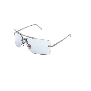 Óculos de Sol Prorider Retrô Prata Com Lente Espelhada Prata - OU32239