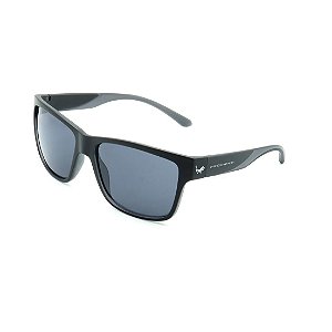 Óculos de Sol Prorider Preto Fosco Detalhado com Lente Fumê - HS0369-C4