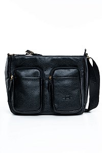 BOLSA EM COURO EB 512 PRETO