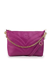 BOLSA EM COURO 502 FUCSIA