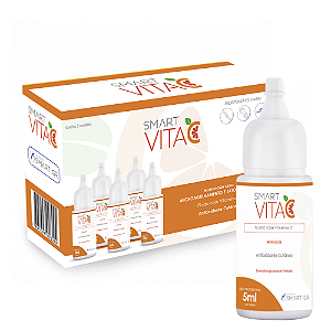 Smart Vita C Fluído Antioxidante Cutâneo Monodose 5ml - 5 Unidades - Smart GR