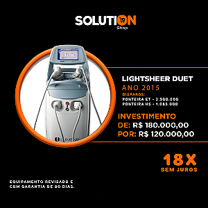 Equipamento Epilação Depilação A Laser - Lightsheer Duet