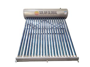 Aquecedor Solar Acoplado a Vácuo 24 Tubos Plus  350 litros  Solar Global  para até 12 banhos dia - PROMOÇÃO piscou perdeu