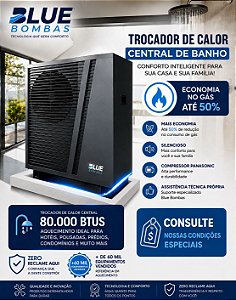 TROCADOR DE CALOR CENTRAL PARA BANHO 80.000BTUS