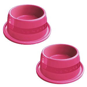 KIT 2 UN COMEDOURO ANTI-FORMIGA 1000 ML - ROSA