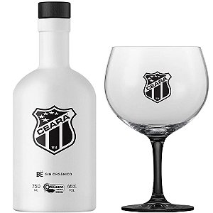 Kit Gin BË Ceará Garrafa Branca 750 ml com taça