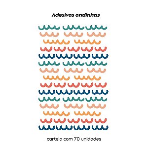 Adesivos decorativos ondinhas