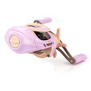 Carretilha S22 Rosa Esquerda Drag 7kg 6 Rolamentos Albatroz