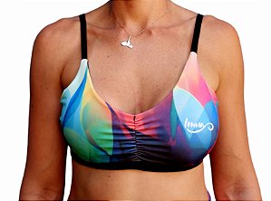 Top Fitness costas nuas Flames