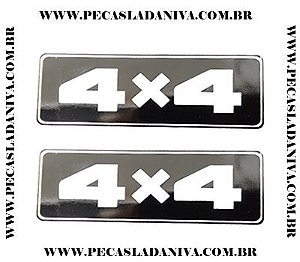 Emblema Lateral Traseiro 4x4 Para Niva o Par (Novo) Ref. 0768