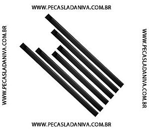 Friso Lateral de Borracha Para Niva Jogo c/ 6 Peças (Novo) Ref. 0585