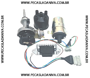 Distribuidor Kit Completo Ignição Eletrônica Niva Original(Novo) Ref. 0624