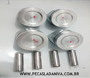 Jogo de Pistão Motor 1.6  C/ aneis laika ( Novo) 0,40 (novo) Ref. 0618