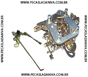 Carburador Weber Adaptado . P/ Niva C/ Os Comandos Acionamento e terminais (Novo) Ref.0674