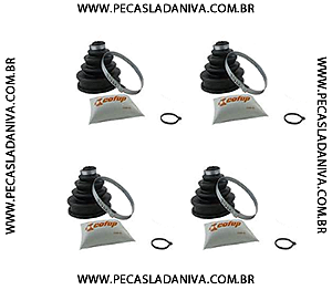 Coifa da Junta Homocinética kit c/ 4 Peças Niva 1ª Linha (Nova) Ref.0481