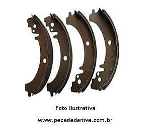Lonas de Freio Traseira c/ Sapatas jg c/ 4 pçs Laika (Novo) Ref. 0115