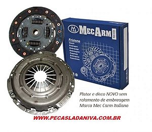 Embreagem Lada NIva Plator e Disco Novo S/ rolamento de Embreagem marca MEC CARM Italiano Ref. 1051